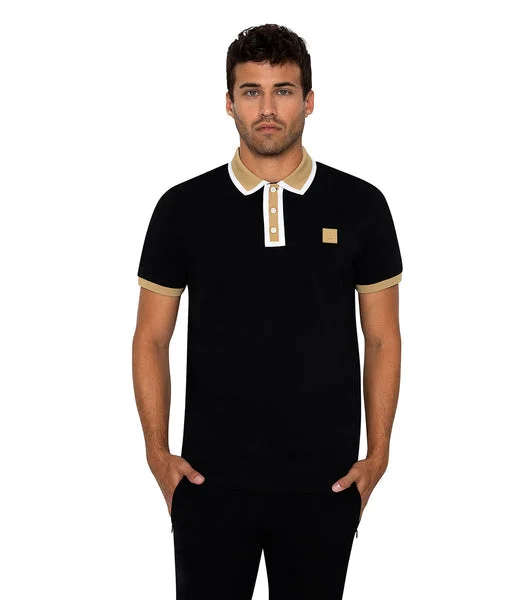 Today Only Bertigo Short-Sleeve Polos | DIJON BLACK POLO