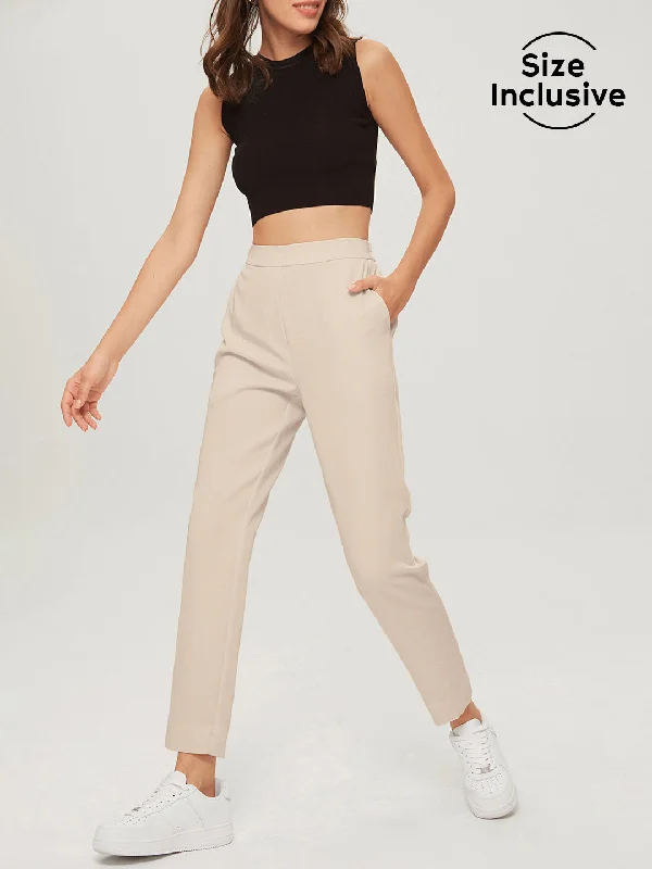 Weekend Deals That Excite Everyday Cropped Graceful Slim Trousers