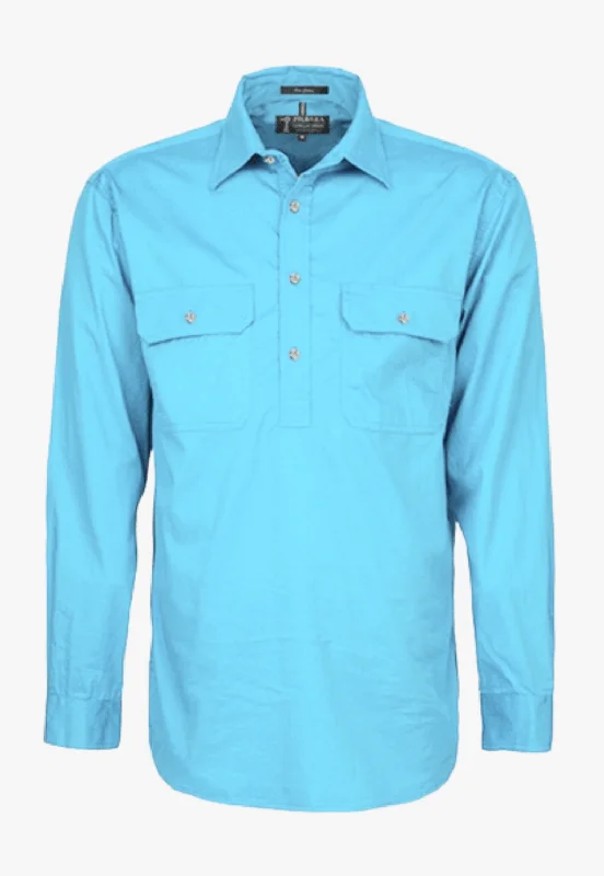 Early Bird Discount Pilbara Mens Closed Front Work Shirt RM200CF