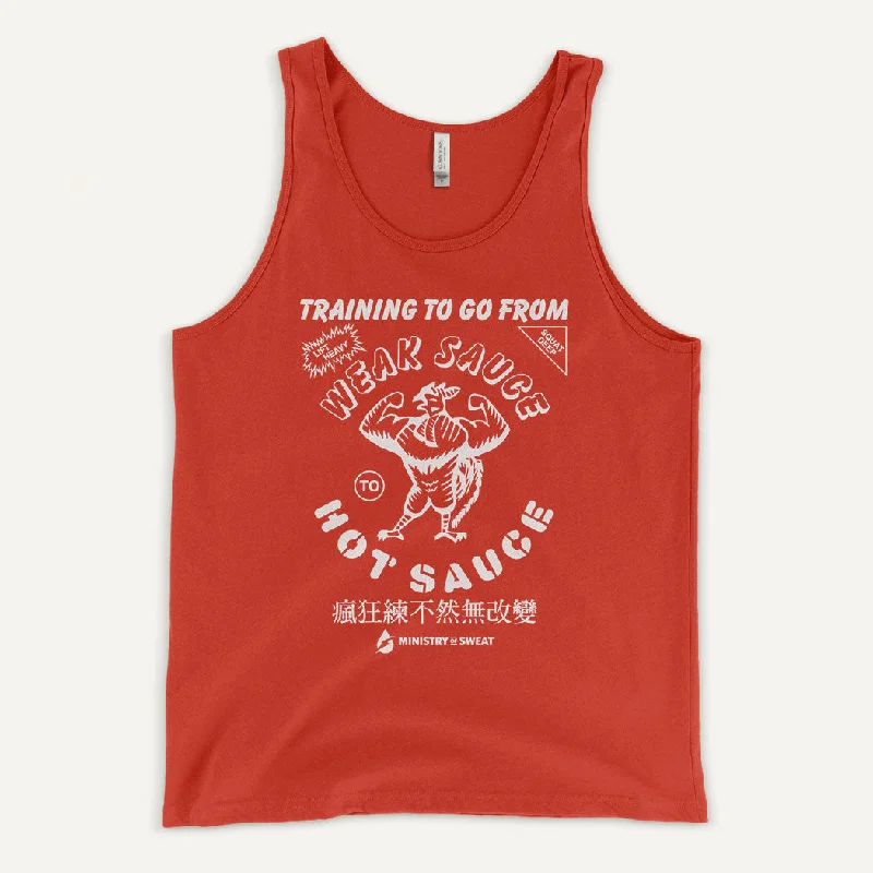 Weekend Offers That Please Training To Go From Weak Sauce To Hot Sauce Men's Tank Top
