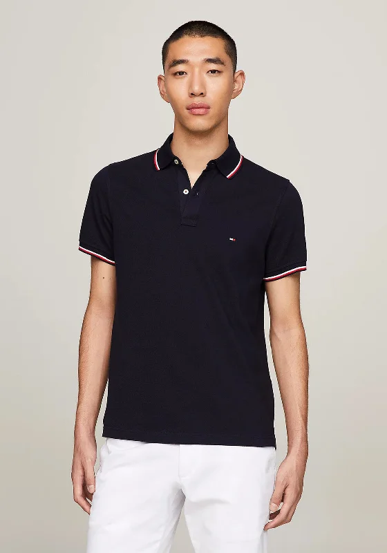 Early Access Tommy Hilfiger Core Tipped Polo Shirt, Desert Sky