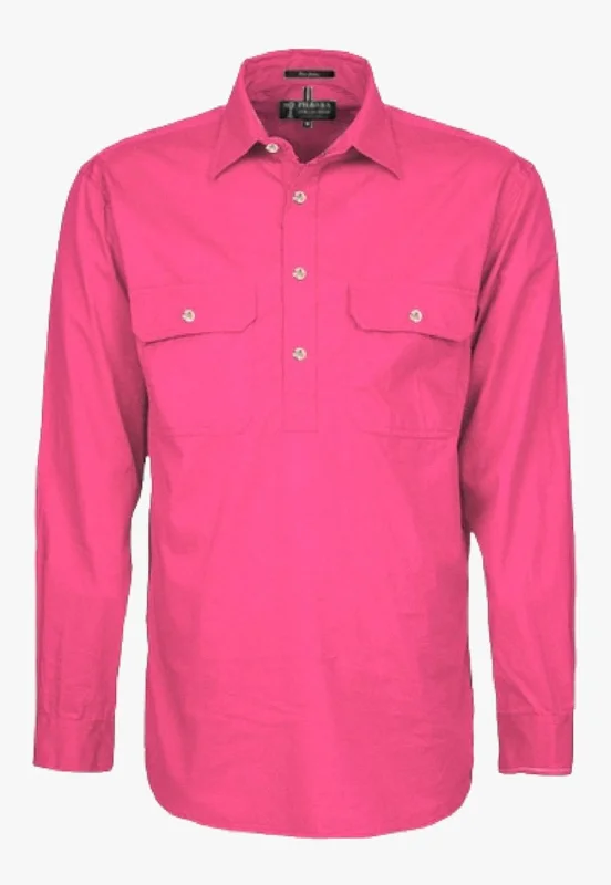 Referral Discount Pilbara Mens Closed Front Work Shirt RM200CF