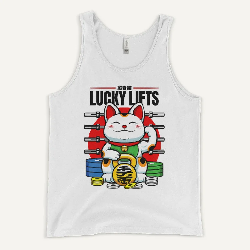 Weekend Offers That Shine Lucky Cat Lucky Lifts Men’s Tank Top