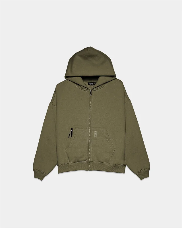Can't Be Beat Women's Cloudburst Zip Hoodie - Capers