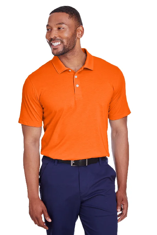 Your Weekend, Your Savings Puma Mens Fusion Performance Moisture Wicking Short Sleeve Polo Shirt - Vibrant Orange