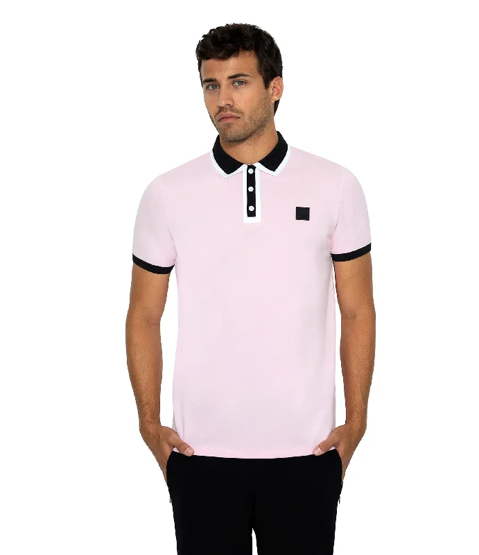 Instant Deal Bertigo Short-Sleeve Polos | DIJON PINK POLO