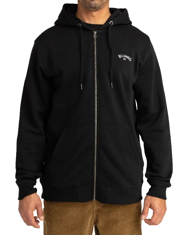 Limited Stock Arch Zip Hoodie in Black
