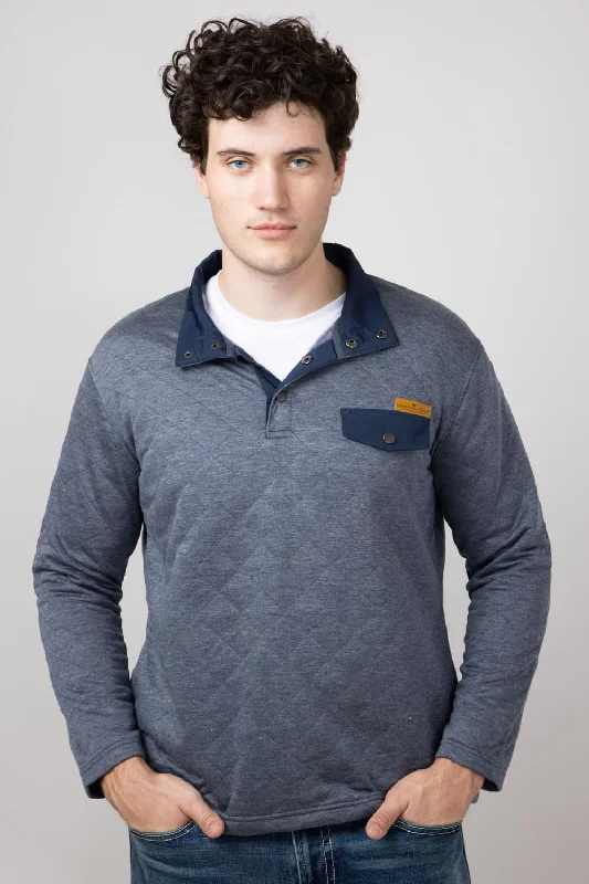 Bargain Prices Simply Southern Quilted Pullover for Men in Slate | PP-0224-MN-PULL-QLTD-SLATE Bargain Prices Simply Southern Quilted Pullover for Men in Slate | PP-0224-MN-PULL-QLTD-SLATE