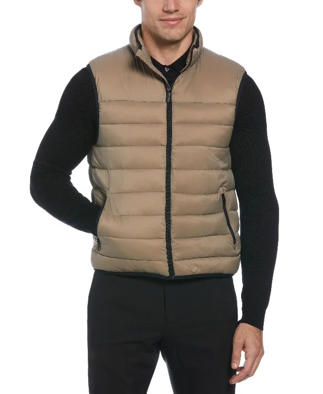 TIME-Limited Offer Lightweight Puffer Vest - Brown