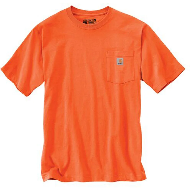 Hot Deal K87 - Loose Fit Heavyweight Pocket Tee, Bright Orange