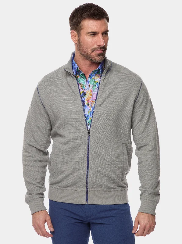 Great Bargain MOSER FULL ZIP KNIT SHIRT
