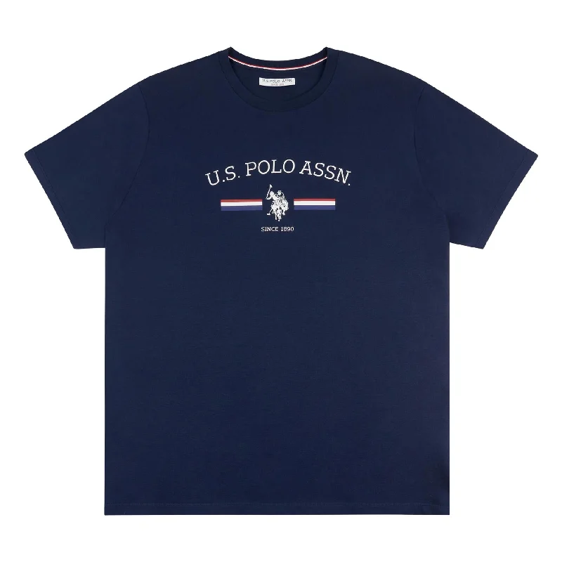 Now or Never Men U.S. Polo Assn. Uspa Stripe Rider Pure Cotton T-Shirt