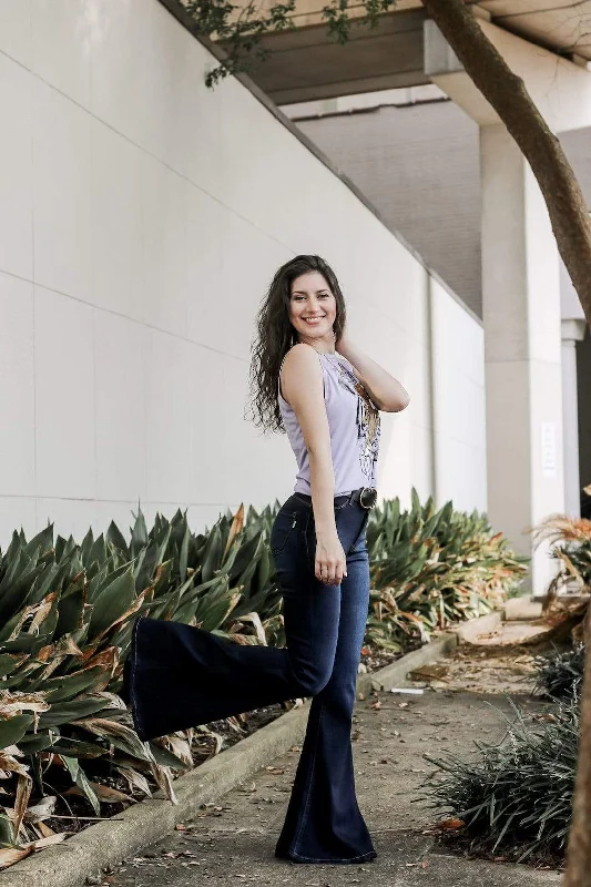Unmissable Offer Dark Wash Flare Jeans