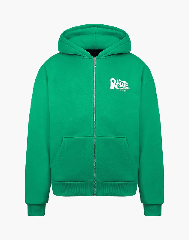 Unbeatable Prices ROUTE 66 ZIP-HOODIE (WOOD GREEN)