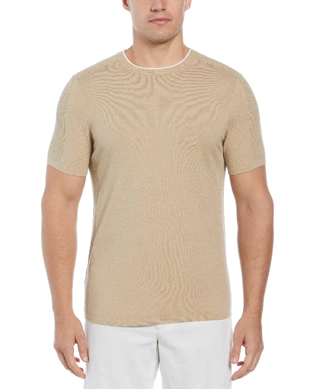 Don't Delay Tech Knit Striped Crew Neck Shirt