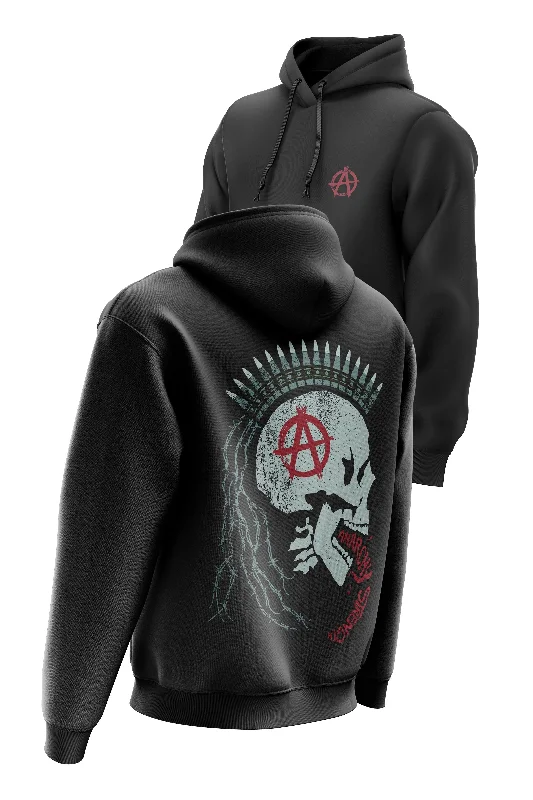 Inventory Reduction AS 'BULLET PUNK' HOODIE - BLACK