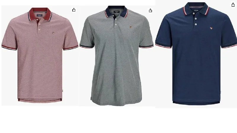Weekend Discounts to Savor Jack & Jones JPRBLUWIN Short Sleeve Polo for Mens in 3 Colours, 1XL-6XL