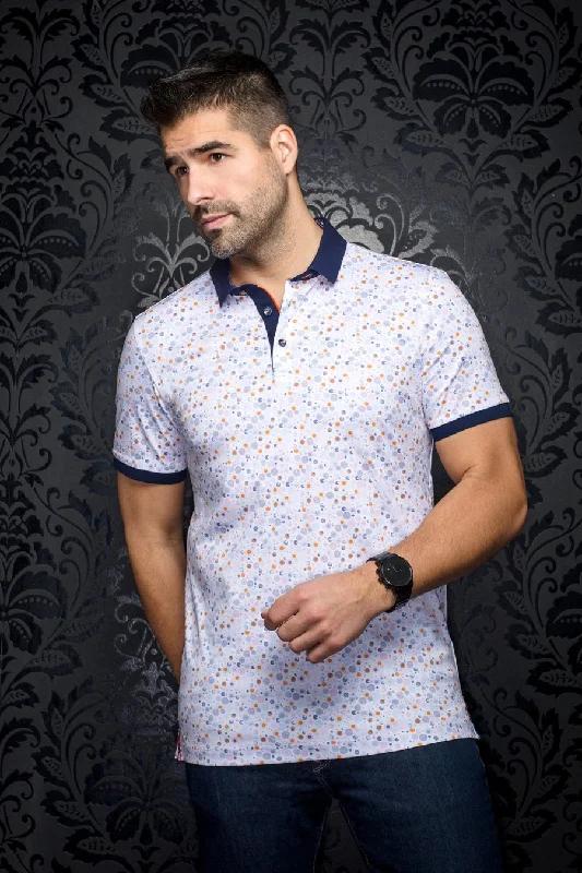 Epic Deals Au Noir Stretch Short-Sleeve Polos | Adonis White Pink