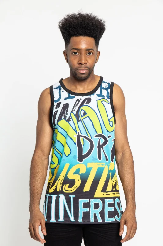 Weekend Savings Bonanza Big Graffiti Tank Top