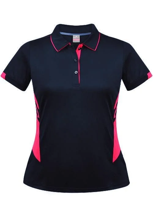 Lowest Rates Ladies Tasman Polo Navy/Neon Pink