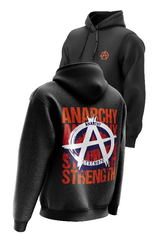 Crazy Deals AS 'BLOCK TYPE' HOODIE - BLACK