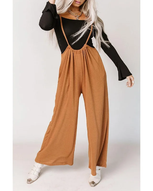 Shop the Weekend Away Azura Exchange Wide Leg Suspender Pants - M