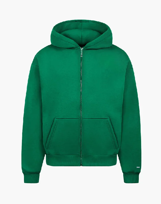 Weekend Bargains to Grab BASIC ZIP-HOODIE (WOOD GREEN)