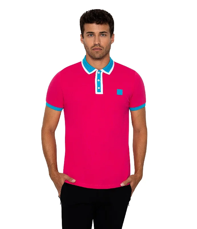 Sale Event Bertigo Short-Sleeve Polos | DIJON FUSCHIA POLO