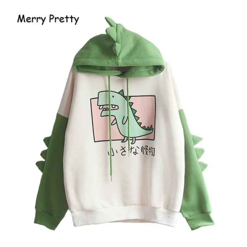 Deal Frenzy Merry Pretty Women Dinosaur Sweatshirts Hooded Warm Fleece Hoodies Pullovers With Horns Harajuku Hooded Girls Teens Green Hoodie Deal Frenzy Merry Pretty Women Dinosaur Sweatshirts Hooded Warm Fleece Hoodies Pullovers With Horns Harajuku Hooded Girls Teens Green Hoodie