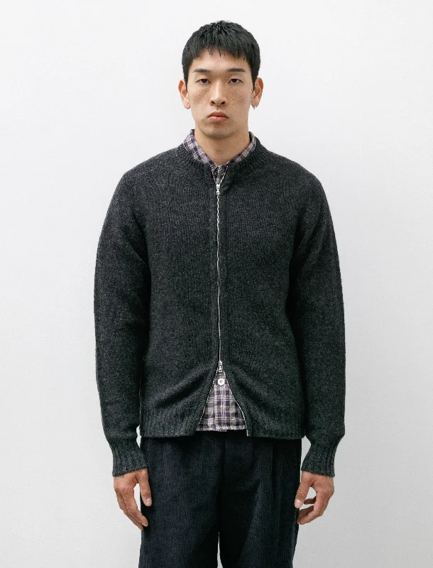 Unmissable Sale Zip-Through Shetland Knit Lambswool