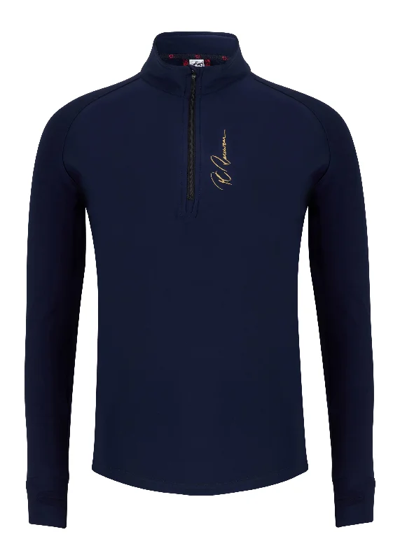 Super Discount Adults Half Zip Baselayer - Long Sleeve - Signature Navy