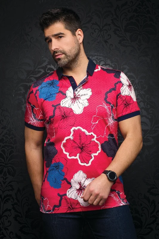 Exclusive Weekend Offers Inside Au Noir Stretch Short-Sleeve Polos | Molokai Red