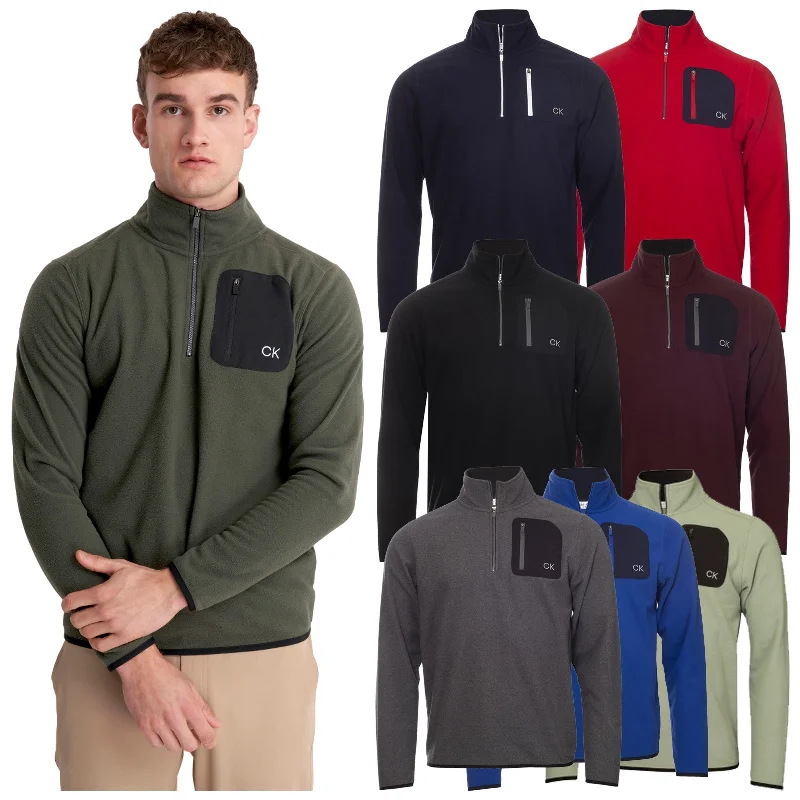 Weekend Bargains Just for You Calvin Klein Mens Planet Fleece Half Zip