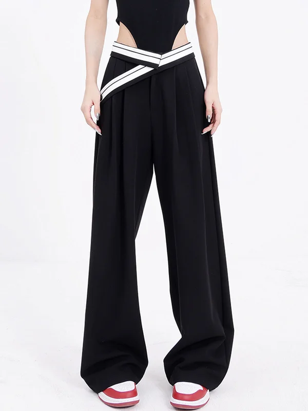 Lowest Price Reverse Waistband Baggy Trendy Wide Leg Pants