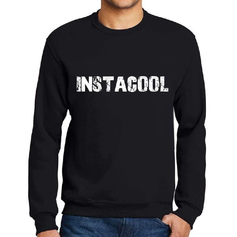Today's Special Men's Printed Graphic Sweatshirt Popular Words INSTACOOL Deep Black