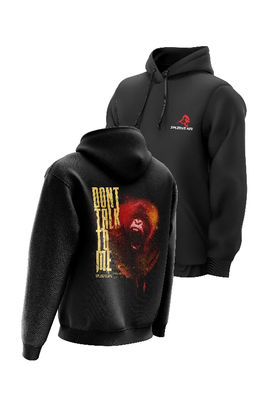 Weekend Deals That Wow XAPE Don't Talk To Me 2.0 Hoodie - Black