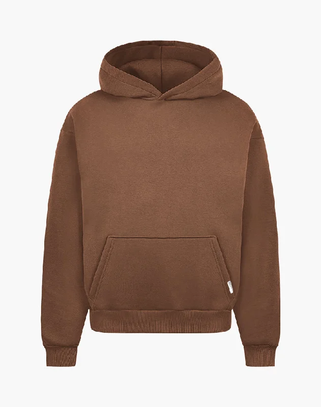 Can't Miss HEAVY BASIC HOODIE (COFFEE BROWN)
