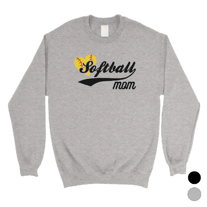 Super Deal Softball Mom Unisex Winter Sweatshirt Winter Mom Christmas Gifts