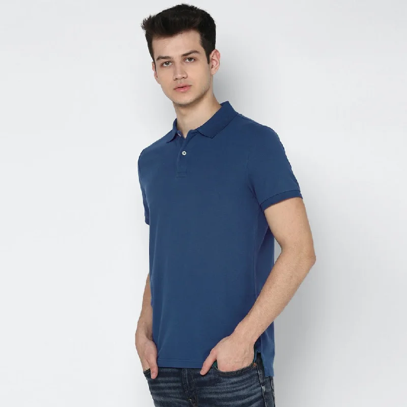 Weekend Discounts You Deserve Men Basic Soft Cotton Pique Polo Shirt