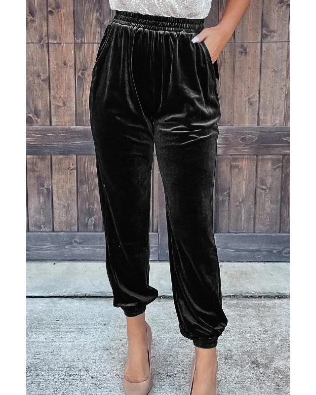 Special Price Azura Exchange Luxurious Velvet Jogger Pants - S