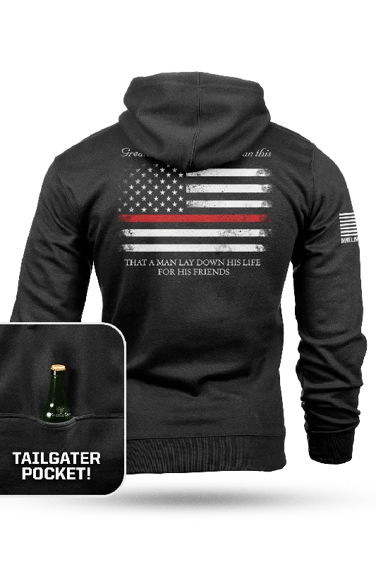 Great Deals Thin Red Line - Tailgater Hoodie