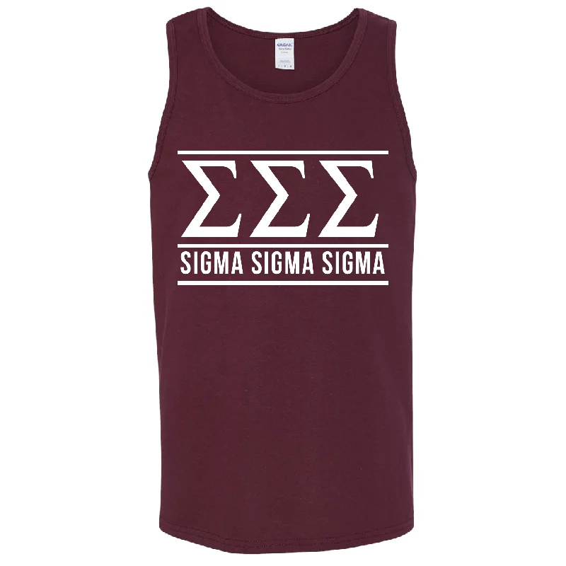 Weekend Discounts to Relish Greek Tank Top, Greek Letters & Name - G520 - CAD