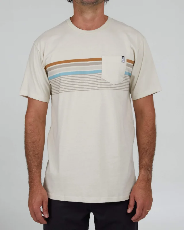 Markdowns Lineup Stripe Premium S/S Tee - Bone