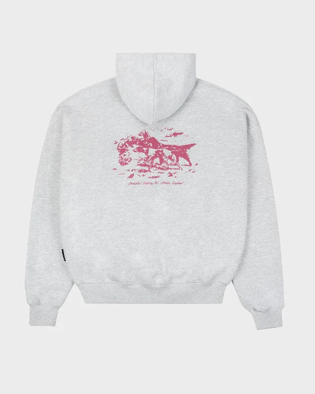 Super Bargain Drift Hunt Hoodie Grey Melange