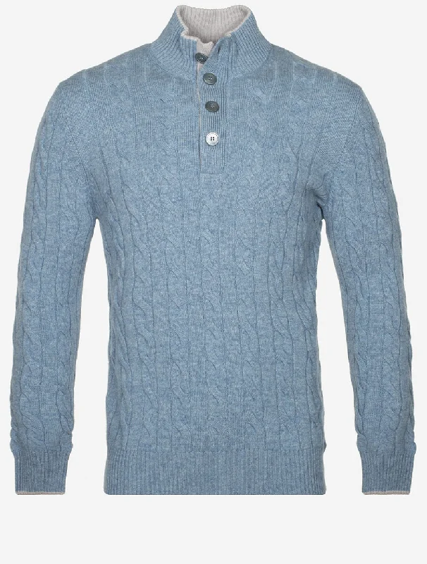 Weekend Price Cuts Galore Zopfmuster-Imitat in Blau