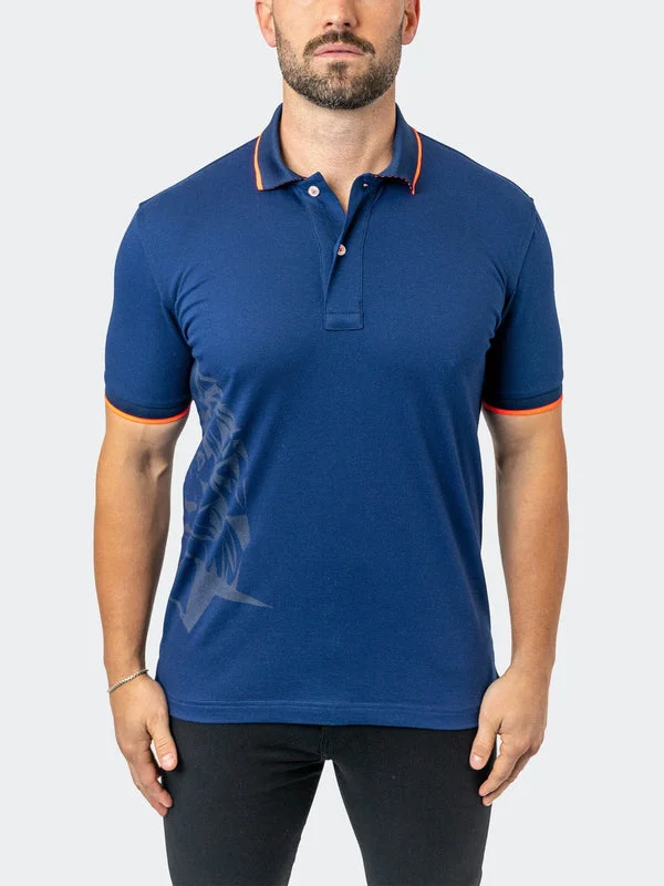 Weekend Discounts to Delight Maceoo Stretch Short-Sleeve Polos | Polo TipTokyo Navy