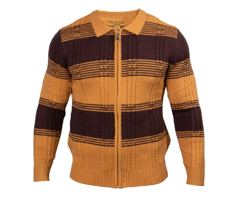 Deal of the Day Prestige Full Zipper Wool Blend Sweater