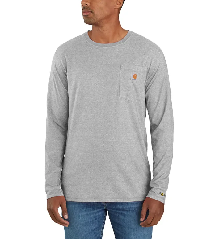 Weekend Deals That Dazzle 104617 Carhartt Force Long Sleeve Pocket T-Shirt