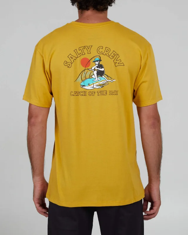Overstock Catch Of The Day Premium S/S Tee - Mustard