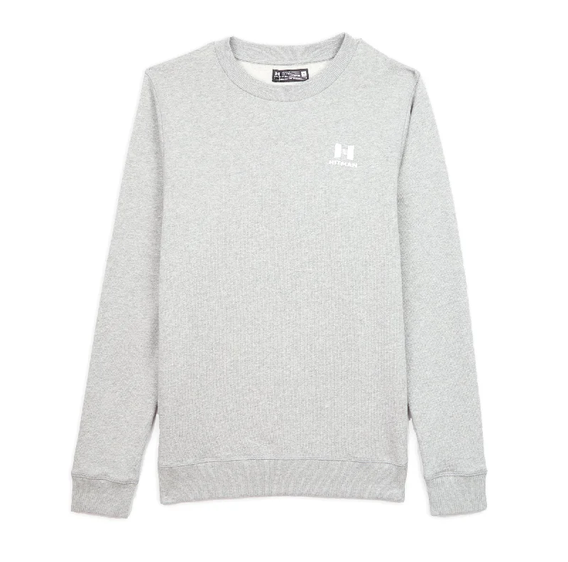 The Best Deal GREY SWEATSHIRT- WHITE LOGO